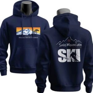 Hoodie "Malalcahuello - SuizMountain Ski" (Azul Marino)