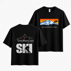 Polera"Malalcahuello - SuizMountain Ski" (negra)