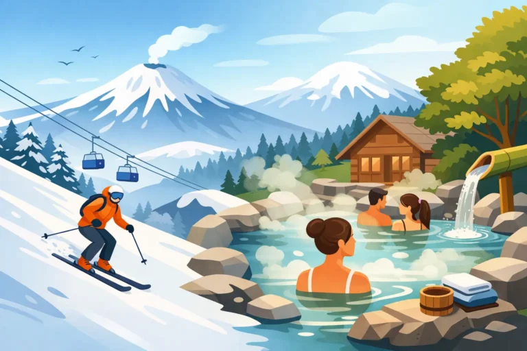 Cómo combinar ski y termas en Malalcahuello