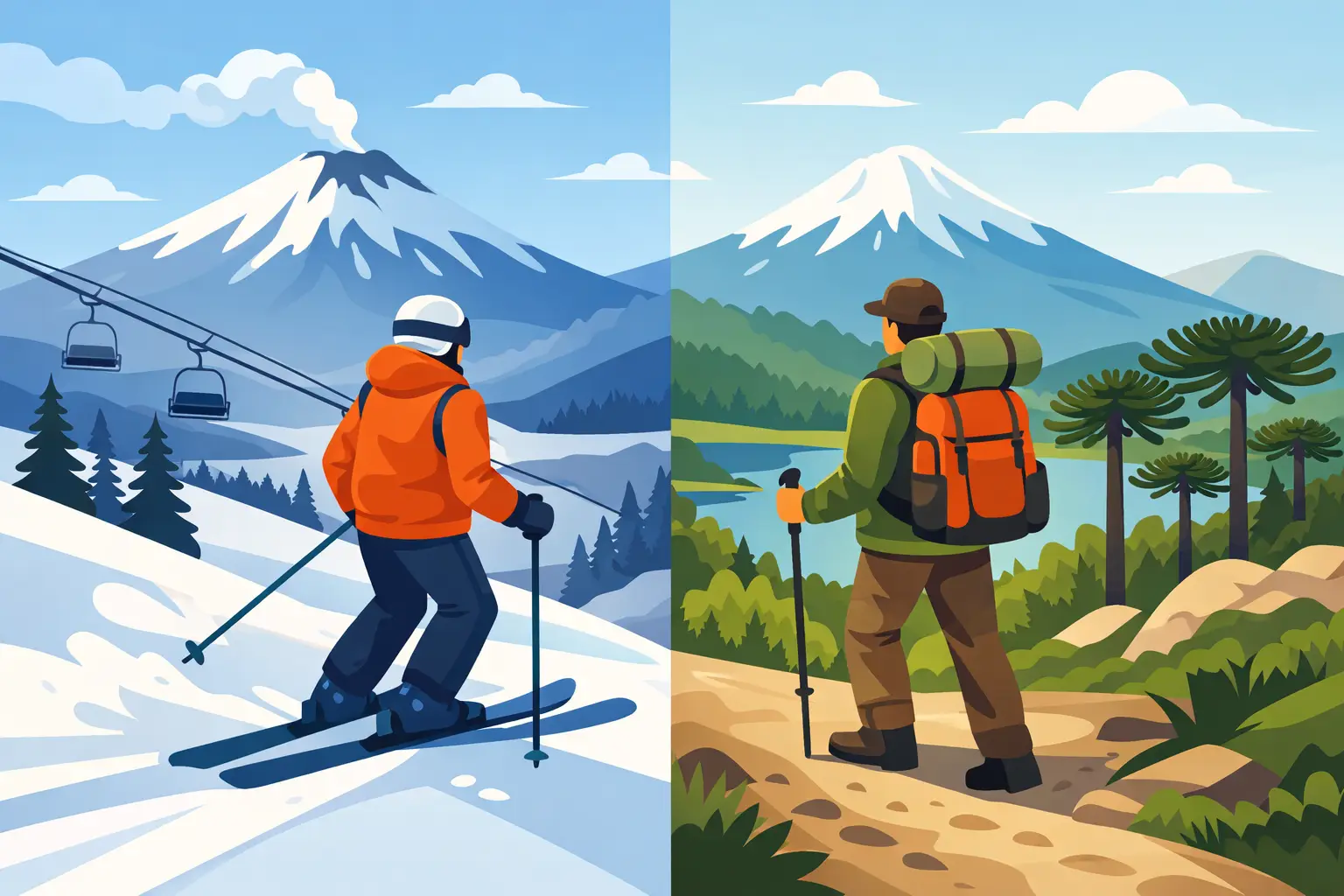 Ski o trekking Malalcahuello para tu escapada